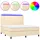 vidaXL Boxspringbett 180 x 200 cm Creme
