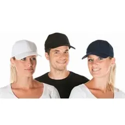 HYGOSTAR® Baseballkappe aus Polycotton 00216 , 1 Karton = 5 Packungen = 50 Stück, blau