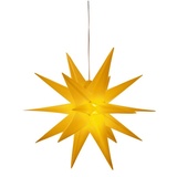 BONETTI LED Stern »Weihnachtsstern, 3D-Optik«, Ø 57 cm, mit 6-Stunden-Timer, Weihnachtsdeko aussen, gelb