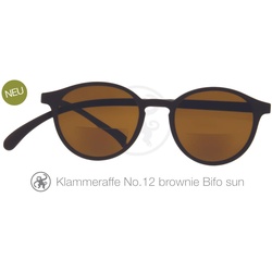 Lesebrille No.12 Klammeraffe SUN Bifokal brownie