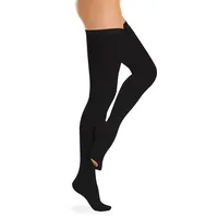 Relaxsan Antiembolism M2370A (1 Paar - Schwarz, XL) Thrombosestrümpfe Damen und Herren 18-23 mmHg, Halterlose Unisex inspektionierbarer Spitze, Klasse1