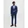 JACK & JONES Anzug JPRCOSTA SUIT (Set, 2-tlg) aus Polyester, sehr schmale Passform, mit Reverskragen, Langarm-Sakko blau 54