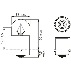 BOSCH Glühlampe Trucklight Glühlampe, Schlussleuchte 24V für HYUNDAI TOYOTA IVECO DAF MERCEDES-BENZ MAN VOLVO T1305 072601024704 7050638 1 987 302 505
