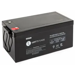 WATTSTUNDE® Akku AGM12-250 12V VRLA AGM Batterie 250Ah C10