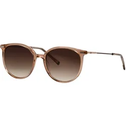 Sonnenbrille HUMPHREY ́S EYEWEAR "585345", Damen, beige (sand, grau), casual, Brillen, Form Panto, Federscharnier, Polyamid UV 400