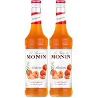 Monin Sirup Mandarine (1 x 0,7l) - für Cocktailspeisen und Getränke vielseitig einsetzbar für Bar und Küche (Packung mit 2)