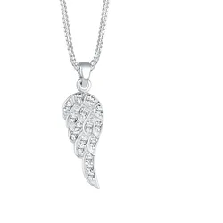 Elli Flügel Kristall 925 Silber Ketten   Damen 