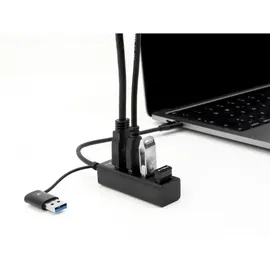 DeLock 4 Port USB 3.2 Gen 1 Hub Schwarz