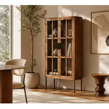 ZUIVER Vitrine Yaz Holz Braun