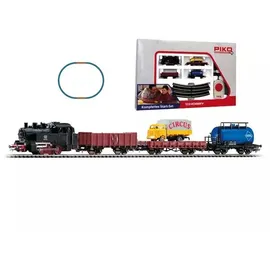 PIKO Start-Set mit Bettung Güterzug 57113 H0