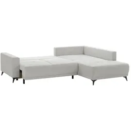 Sofa.de Eckcouch Webstoff 2-Sitzer Grau