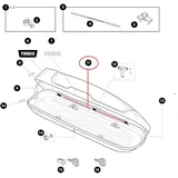 Thule Lockbar 1300 mm Schließleiste für die Dachbox Force XT M