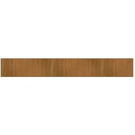 vidaXL Teppich, Rechteckig Braun 70x500 cm Bambus