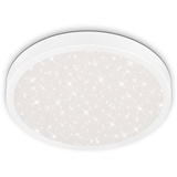 Briloner LED Deckenleuchte, Wohnzimmerlampe, Schlafzimmerlampe, Kinderzimmerlampe, 38x5 cm, Weiß