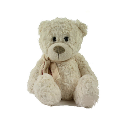 inware Kuscheltier Teddybär groß 30 cm weiß/creme (Kuschelteddybär Stoffteddy Plüschteddy, Plüschtiere Teddys)