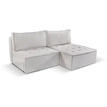 Kaiser Bohoo Mini modernes Ecksofa mit Schlaffunktion Hellbeige Rechts