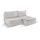 Kaiser Bohoo Mini modernes Ecksofa mit Schlaffunktion Hellbeige Rechts
