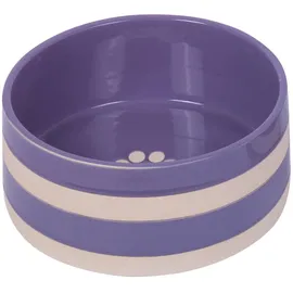 Nobby Keramik Napf Strio, Flieder/Creme, Ø 21,0 x 8,5 cm, 2,00 l, 1 Stück