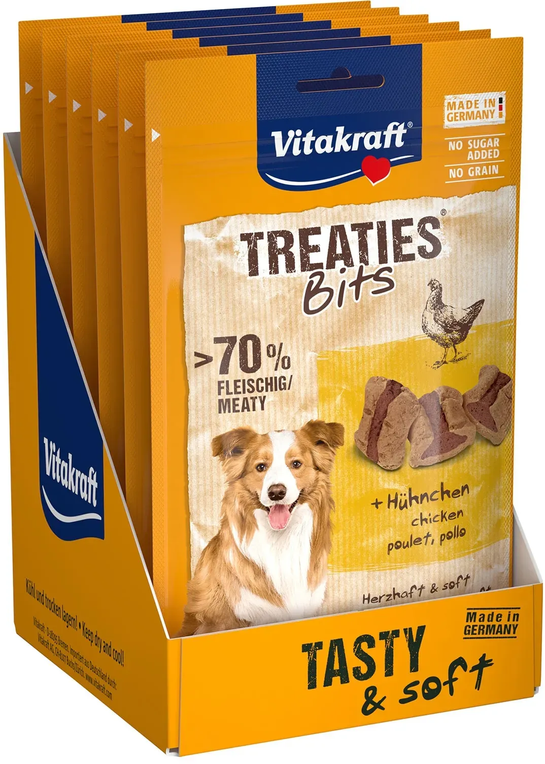 Vitakraft Snack Treaties Bits Huhn 120 g, 6er Pack