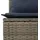 vidaXL 5-teiliges Gartensofa-Set mit Kissen, grau, Polyrattan - Grau
