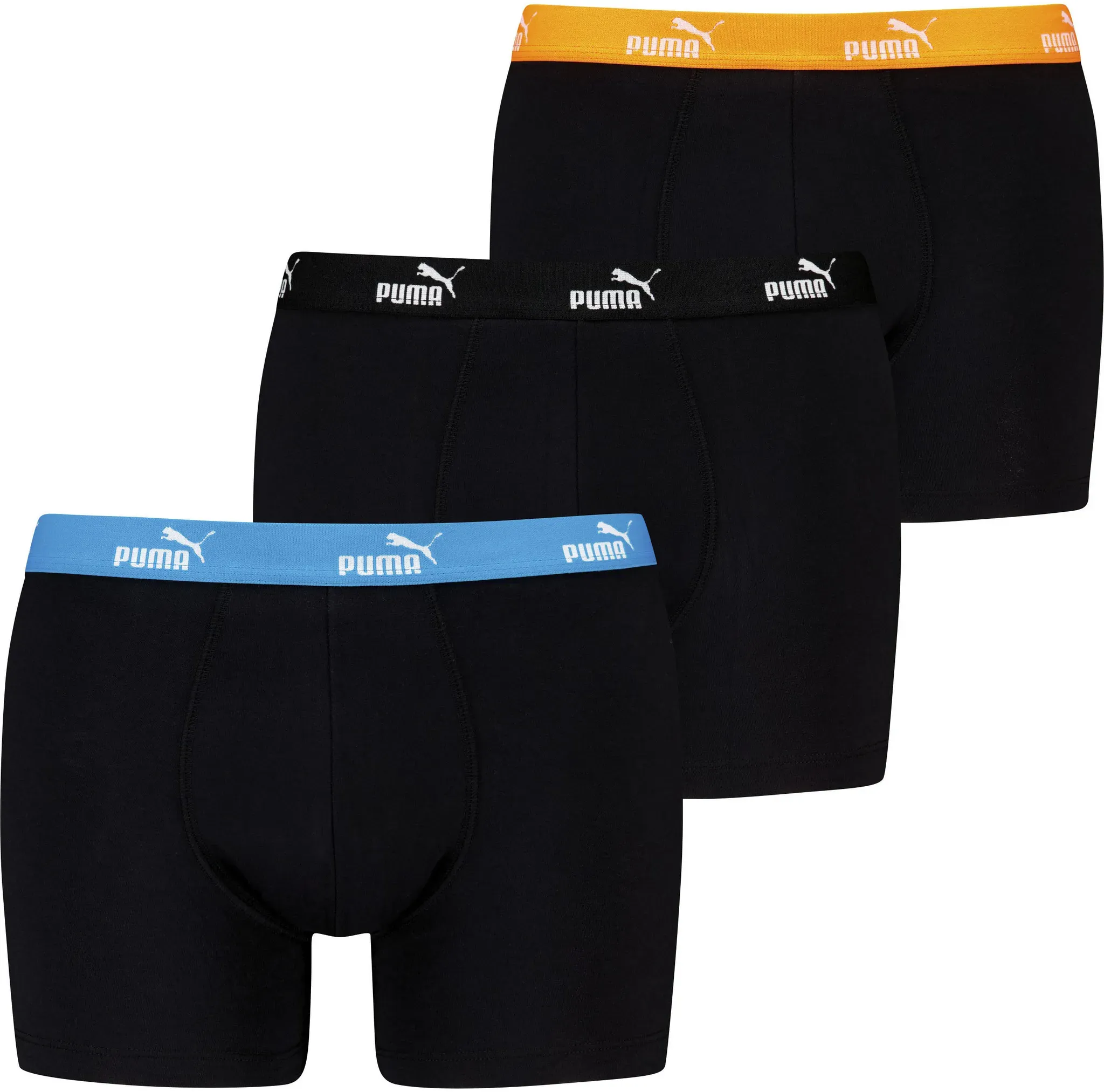 PUMA Boxer »MEN PROMO SOLID BOXER 3P«, (3er Pack), mit elastischem Logobund PUMA multicolor S