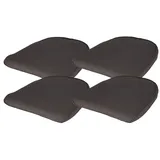 Buri Sitzauflage 4 St. anthrazit