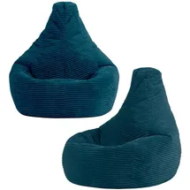 I.C.O.N. icon Sitzsack Grün, Textil, 100 L, 2-Sitzer, Freiform, 69x59x65 cm, Hergestellt in Deutschland, Oeko-Tex® Standard 100, Reach, Wohnzimmer, Hocker, Sitzsäcke, Kindersitzsäcke