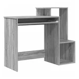 vidaXL Schreibtisch Graues Sonoma