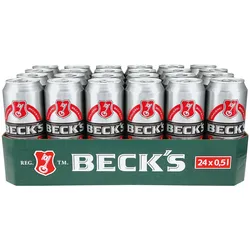 Becks Pils 4,9 % vol 0,5 Liter Dose, 24er Pack