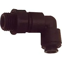 Riegler Winkel-Einschraubverschraubung POM, G 1/8 a., für Schlauch- Ø6