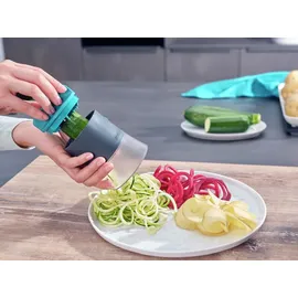 Leifheit Hand-Spiralschneider türkis