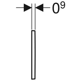 Geberit Typ 30) zu UR-Strg. mit pneumatischer Sp-Ausl. glanzchrom