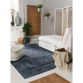 benuta Pop Teppich Blau, Textil, Orientalisch, Rechteckig, 160x230 cm Gots, wasserabweisend, Teppiche - Böden, Teppiche