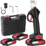 Elektrische Astschere - 1200W Akku Gartenschere - Bürstenloser Motor - Kabellos 20V System - 25 mm (2,5 cm) Schnittdurchmesser - Inkl. Akku - Meta...