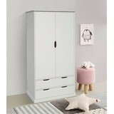 Home Affaire »"KERO " ideal für das Kinderzimmer,90x180cm zertifiziertes Massivholz mit MDF, mit 2 Schubladen, viel Stauraum weiß