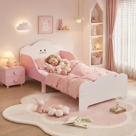 aiyaplay Kinderbett 70 x 140 cm MDF rosa