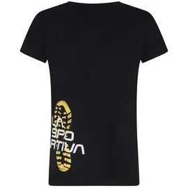 La Sportiva Footstep Tee Schwarz XS