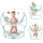 Goplus 3in1 Baby Jumperoo, Spring-/Spielcenter mit Drehbar Sitz/Musiktablett/Lichter/Ton