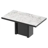 Design Esstisch HFE-111 Hochglanz ausziehbar Tisch Esszimmer 160 - 256 - Weiß