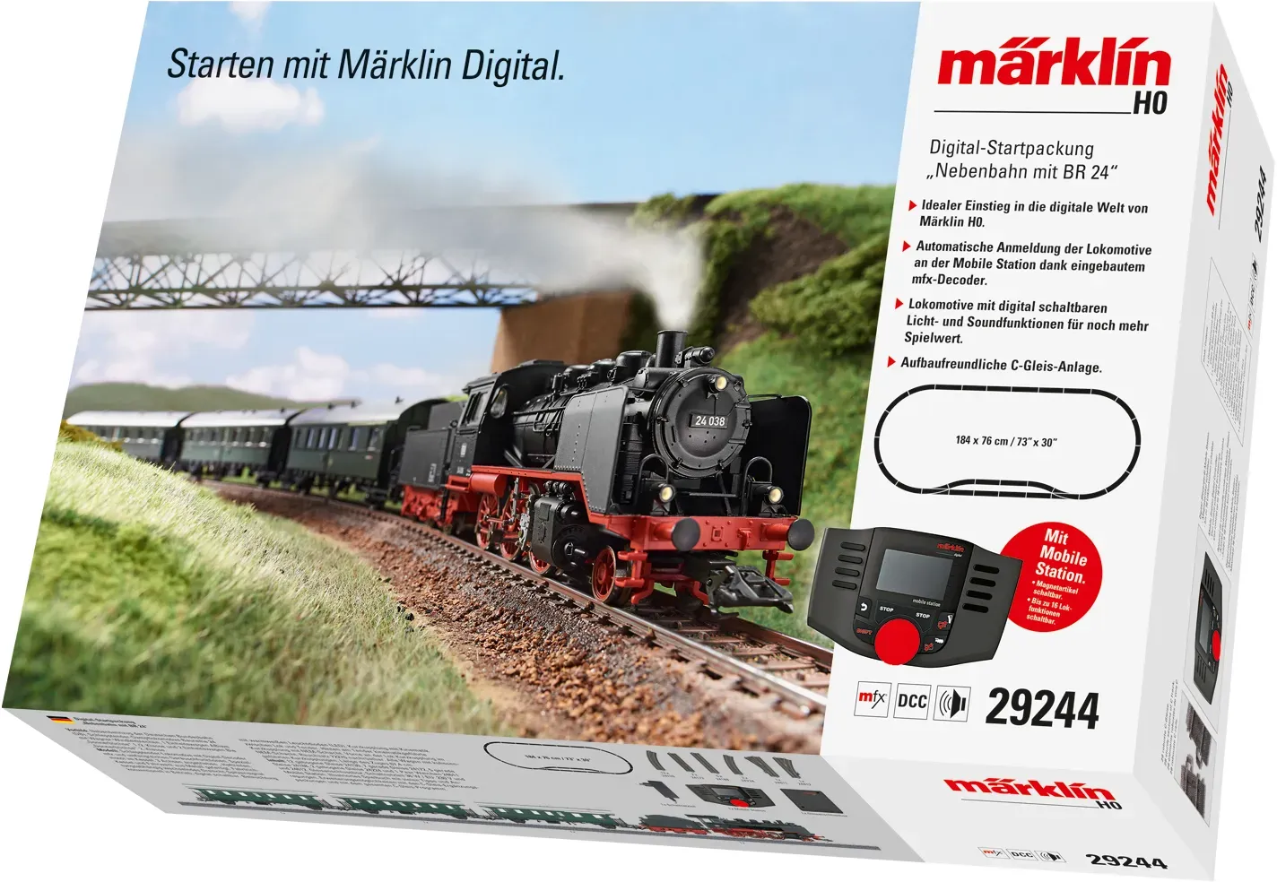 Märklin 29244, Eisenbahn- & Zugmodell, Vormontiert, HO (1:87), Beide Geschlechte