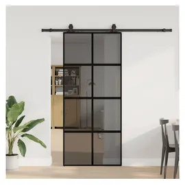 vidaXL Schiebetür rechts 90 x 205 cm schwarz