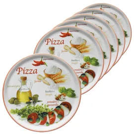 Mambocat Pizzateller Napoli 31 cm rot 6er Set