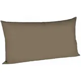 fleuresse Kissenbezug Satin 40 x 80 cm Braun Espresso