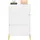 Okwish Schuhschrank 73 x 120 x 24 cm mit 3 Türen / weiß/gold