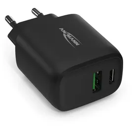 Ansmann USB Ladegerät 18 W mit Power Delivery & Quick Charge 3.0 schwarz