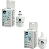 Wpro Wasserfilter Set aus 2 APP100 Silber/Schwarz