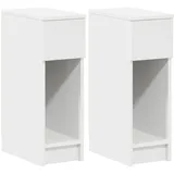 vidaXL 858696 Nachtschränkchen & Nachttisch 1 Schublade(n) Weiß