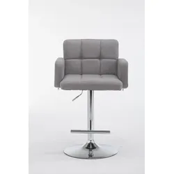 CLP Barhocker Los Angeles Stoff grau/chrom