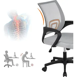 Yaheetech Drehstuhl Mesh Grau
