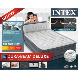 Intex Luftbett 236 x 152 x 86 cm mit integrierter Elektropumpe für 2 Personen
